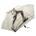 thumbnail image 4 of Shooting Basketball Sketch Compact Sun Umbrella Windproof Travel Umbrellas for Rain Strong Portable UV Protection, 4 of 8