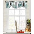 thumbnail image 3 of Leaves Tree Trunk Owl Window Valance Curtain Kitchen Cafe Short Curtains Living Room Tie-Up Valance Curtain, 3 of 6