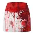 thumbnail image 3 of LOVZFMLL Jupe-Pantalon Taille Basse Imprimée pour Femmes Shorts de Sport Décontractés et Jupe-Pantalon Bas Rouge G, 3 of 5