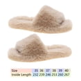 thumbnail image 3 of Pantufla Zapatillas Mujer Acogedoras Punta Abierta Felpa Espuma Viscoelástica Suministros para el Hogar (35) Caqui Likrtyny Tenis De Mujer Tenis De Hombre, 3 of 8
