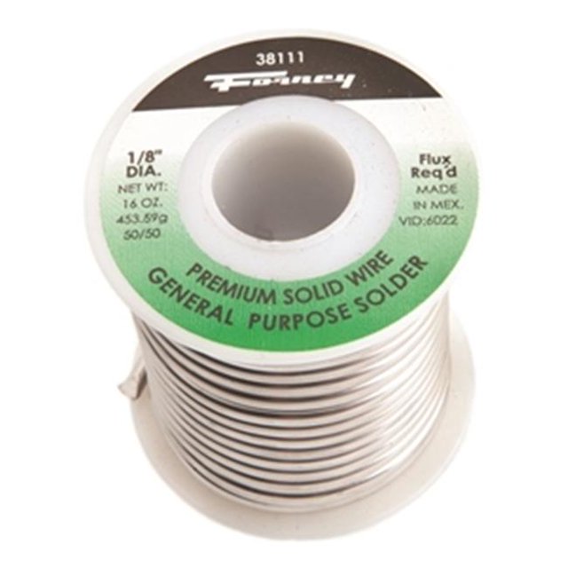 Forney Industries Inc 38111 Solder 0.13 in. 50 & 50 Solidwire