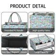 thumbnail image 4 of Large Capacity Tote Bag,Fairy Tale Princess Castle Pattern Handbag Fashion Luxury Tote Bag,15.7"x13"x 5.1" Inches,Laptop Compatible, 4 of 6