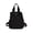 Black, variant on Tibvox Drawstring Bucket Bag with Nylon Shell, Shoulder Crossbody Wear and Front Pocket Layout for Shopping Day Use Daily