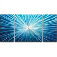thumbnail image 1 of 48 X 24 in. Hyperspace 3-Panel Handmade Metal Wall Art, 1 of 1