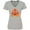 AC-Heather Grey, variant on Inktastic Thanksgiving Cute Football Turkey Women's V-Neck T-Shirt