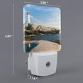 thumbnail image 2 of Cauagu Lighthouse Print LED Nightlight,0.5W Night Lights Plug into Wall 1 Pack with Dusk-to-Dawn Light Sensor Soft Glow Lamp for Bathroom Adult Hallway-US, 2 of 7