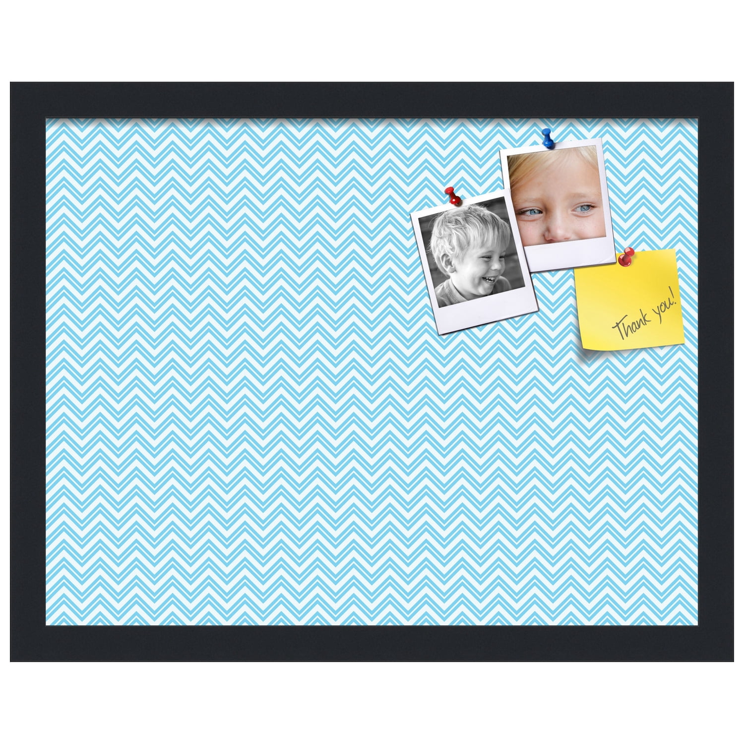 PinPix ArtToFrames 16x12 Custom Cork Bulletin Board    Poster Board Has a Fabric Style Canvas Finish, Framed in Satin Black (PinPix-247)