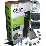 OSTER Titan 220v Professional Hair Clipper 76076-410 PLUS Universal 7 Combs Set