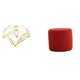 thumbnail image 1 of Dispensador de servilletas con brazo pesado para almacenamiento de mesa y reposapiés otomano redondo con asiento de banco y servilletero plano para ho, 1 of 8