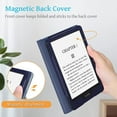 thumbnail image 6 of Fintie 6.8" Kindle Paperwhite (11th Gen) Leather Sleeve Cover,Card Slot,Hand Strap, Ocean Marble, 6 of 17