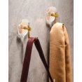 thumbnail image 3 of Ganchos de pared acrílicos dorados, ganchos de pared acrílicos montados en la pared, ganchos de toalla de acrílico dorado para bata Paquete de 4, ganchos de pared para abrigos, 3 of 5