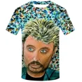 thumbnail image 3 of Camiseta de verano para hombre, cantante Johnny Halladay, estampado 3D, cuello redondo, informal, manga corta, talla grande, moda, 3 of 5