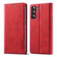thumbnail image 4 of Compatible with Samsung S22 Plus Wallet Case, PU Leather Flip Folio Case with Card Holders RFID Blocking Kickstand [Shockproof TPU Inner Shell] Phone Cover For Samsung Galaxy S22 Plus, Red, 4 of 11