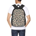thumbnail image 6 of Large Capacity Backpack 16.5×12.5×5.5in Widened Shoulder Strap Design Main Bag Large Top Handle Belt Adjustable Shoulder Strap Leopard Print Style Paleturquoise_4, 6 of 8