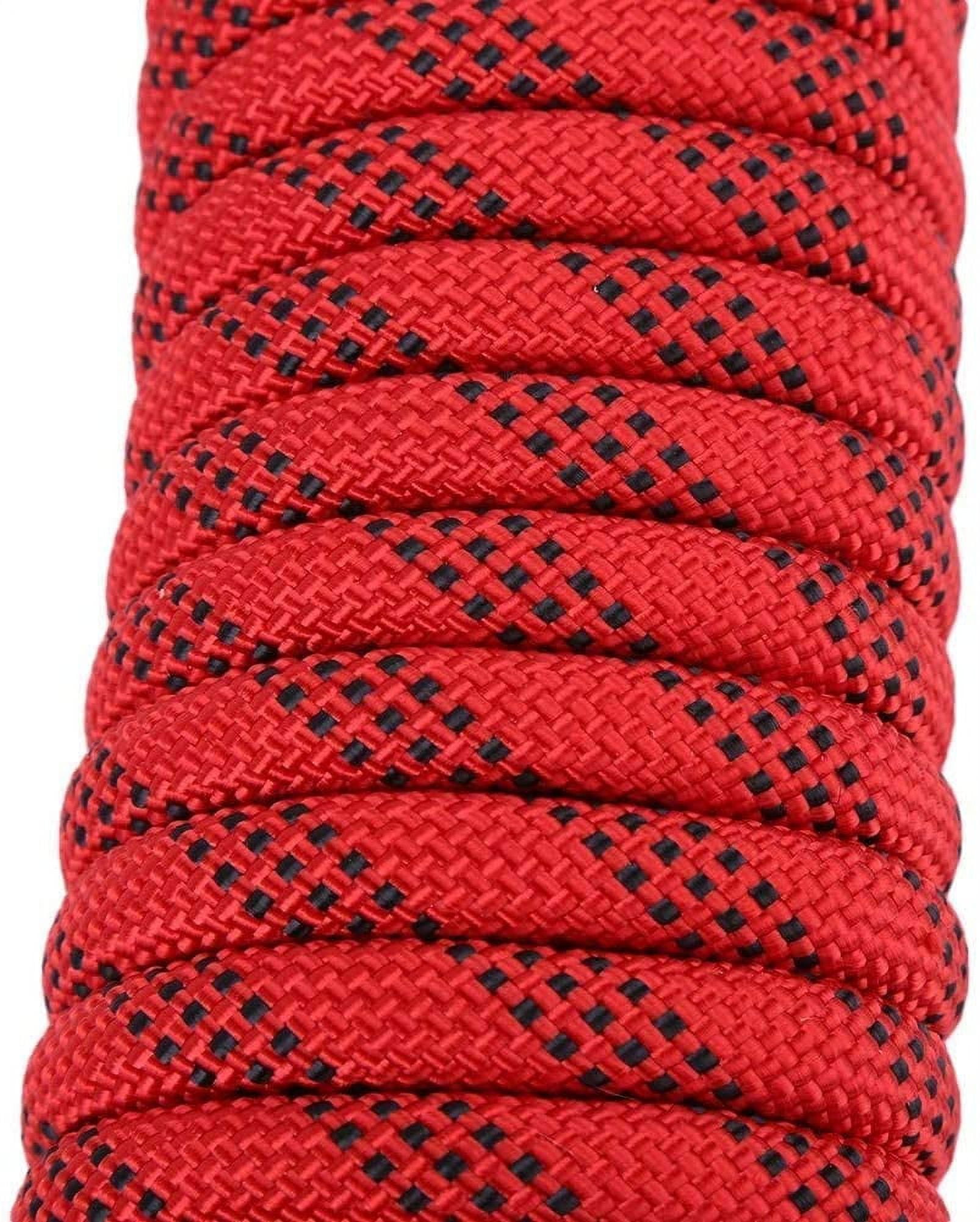 ISOP Outdoor Indoor Climbing Rope 75ft (23m) 8mm with Carabiners - for Kids and Adults - Nylon Rope