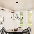 thumbnail image 6 of 5 Light Medium Chandelier In Homestead Style-16.5 Inches Tall And 31.25 Inches Wide-Textured Black Finish    -Traditional Installation Kichler, 6 of 8