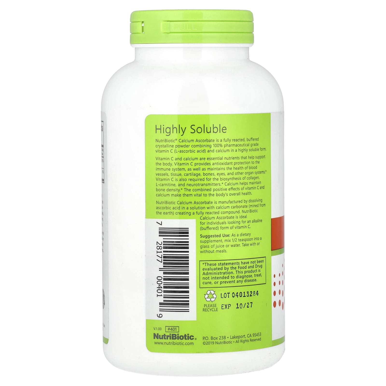 NutriBiotic Immunity, Calcium Ascorbate, 16 oz (454 g)