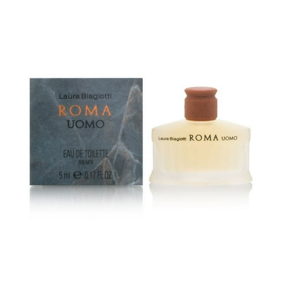 ROMA UOMO * Laura Biagiotti 0.17 oz / 5 ml Mini EDT Men Cologne Splash