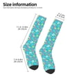 thumbnail image 2 of Naloa Donut Thigh High Socks Extra Long Stretchy Sock Women Over Knee High Opaque Stocking Daily Wear, 2 of 6
