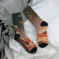 thumbnail image 5 of Daiia Astronaut On Mars A Print Crew Socks – Soft Breathable Long Socks for Men & Women, Moisture-Wicking & Comfortable Daily Wear Socks, One-Size Fits Most (US 5-11), 5 of 6