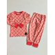 thumbnail image 4 of Conjuntos de pijamas de algodón para bebés, ropa de dormir para Navidad y Año Nuevo, traje de pijama de manga larga, Top + Pantalones, conjunto de ropa para niños, 4 of 4