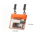 thumbnail image 3 of Waterproof Phone Pouch, Card Pocket, Large Waterproof Phone Case, Lightweight Cellphone Dry Bag, Beach Cruise Ship Essentials Orange, 3 of 5