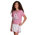 thumbnail image 2 of Reebok Girl's Graphic T-Shirt & Skort, 2-Piece Set, Sizes 4-18, 2 of 10