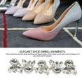thumbnail image 3 of Jewelry Shoe Clip, Multi Purpose Crystal Shoe Buckle 4 Pieces  for Craft, 3 of 7