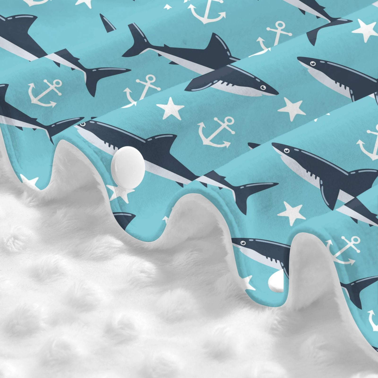 Car Seat Cover Baby - Shark star anchor blue cute Breathable Infant Car Seat Cover for Baby Carseat, Lightweight Comfort Baby Essentials Must Haves Newborn Stuff for Girl Boy