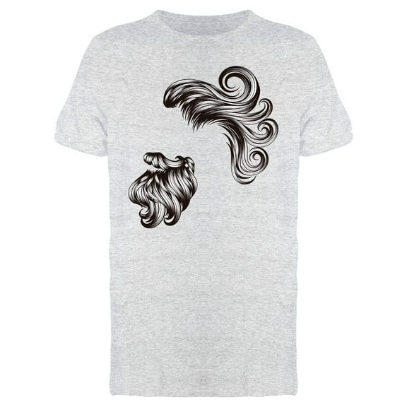 Bearded Hipster Hairstyle Design T-Shirt Men -Image by Shutterstock, Male x-Large