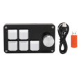 thumbnail image 1 of Mini 5 Key Keypad with Knob Custom Programming Hot Swappable Blue Switch One Handed Macro Mechanical Keyboard for Gaming, 1 of 5