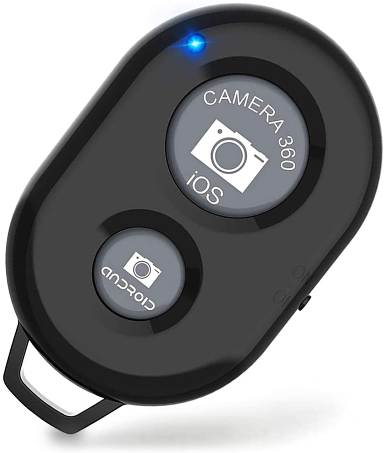 Bluetooth Self Timer Camera Shutter Remote Control with Bluetooth Wireless Technology Create Amazing Photos and Videos Hands-free Works with Most Smartphones and Tablets Black 1 Pc