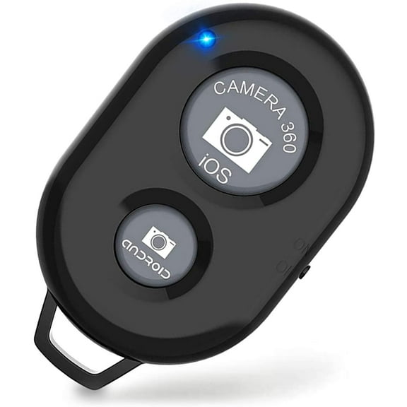 Bluetooth Remote Shutter for & Android Camera Wireless Remote Control Selfie Button for iPod Tablet, HD Selfie Clicker for Photos