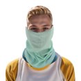 thumbnail image 4 of Unique Bargains 1 Pc Cooling Face Scarf Mask Face Mask for Outdoor Cycling White Green Blue, 4 of 6