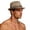Khaki D, variant on Mgmyaa Men's Summer Straw Jazz Hat Wide Brim Sun Protection Outdoor Travel Cap Breathable Lightweight Casual Beach Holiday Headwear Adjustable Classic Style