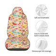 thumbnail image 4 of Wukai Colorful Chicken Full Set Car Seat Covers with Soft Padding Universal Auto Front Seats Protector and Cushion Mat, 4 of 5