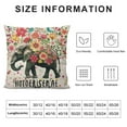 thumbnail image 5 of ONETECH Inspiring Gifts Cute Colour Elephant Throw Pillow Cover Flower Cushion Cover Decorative Pillowcase Living Room Bedroom Decor for Friends Women - Beautiful Day, 5 of 5