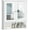 White, variant on Giantex Bathroom Medicine Cabinet, Hanging Storage Cabinet with Double Mirror Doors, Perfect for Bathroom, Living Room, Corridor, Cloakroom, 22 x 5 x 23 inches