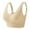 Beige, variant on WCMZJ Kendally Bra Comfy Corset Bra Front Cross Side Buckle Lace Bras for Older Women Full Coverage Yoga Sports T-Shirt Bra Beige XXL