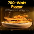 thumbnail image 5 of Chefman Countertop Microwave Oven 0.7 Cu. Ft., 700 Watts with 6 Presets and 10 Power Levels - Black, 5 of 7