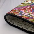 thumbnail image 4 of DouZhe Tapis de Zone Motif Réseau Cœur de Diversité Antidérapant Lavable en Machine, Tapis de Sol Style Moderne, 63x48 Pouces, 4 of 6