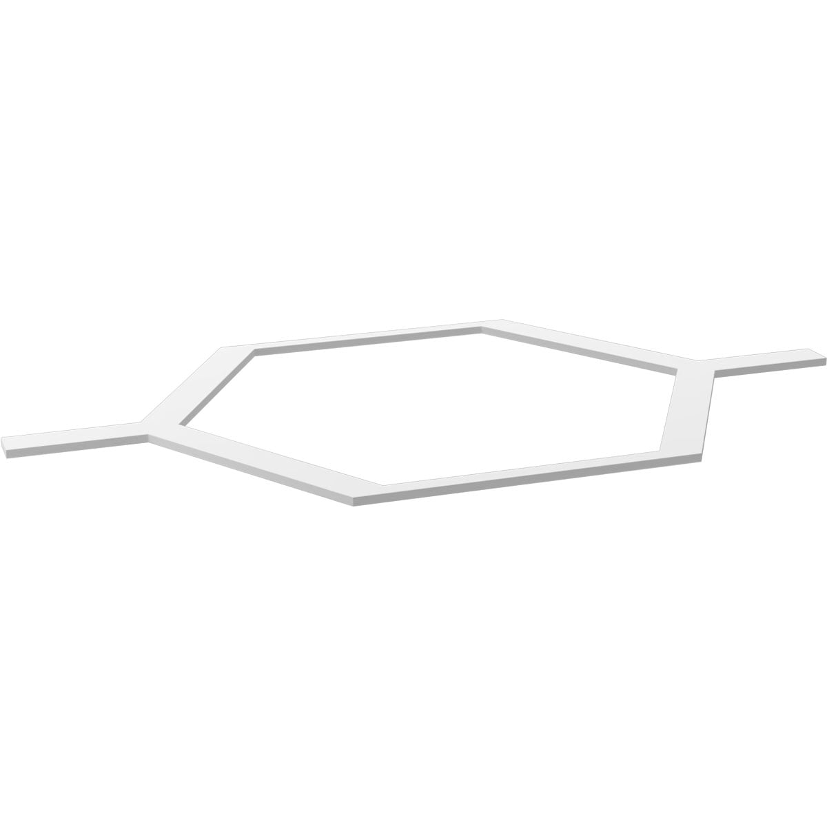 40 1/2"W x 23 3/8"H x 3/8"T Extra Large Westmore Decorative Fretwork Ceiling Panels in Architectural Grade PVC