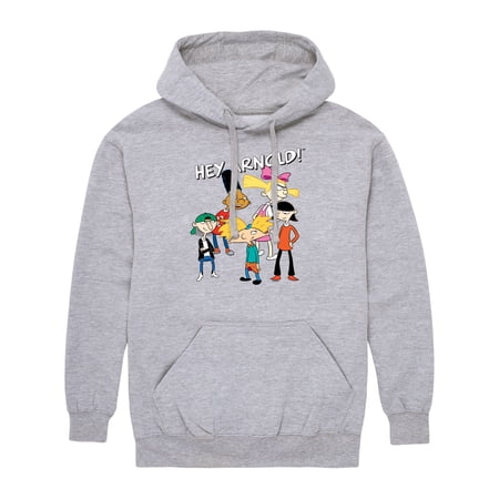 Hey Arnold! - Group Shot - Men's Pullover Hooded Fleece Sweatshirt