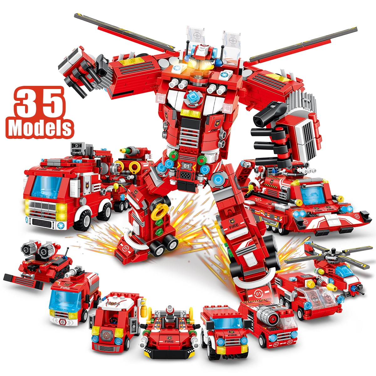 JUMEI STEM Robot Building Toys 12-in-1Building Blocks Toys for 6 Year Dld Boys,Construction Vehicles Kit Building Blocks Best Gifts for Kids Aged 8 9 10 11 Yr Old 376 PCS Engineering Building Bricks