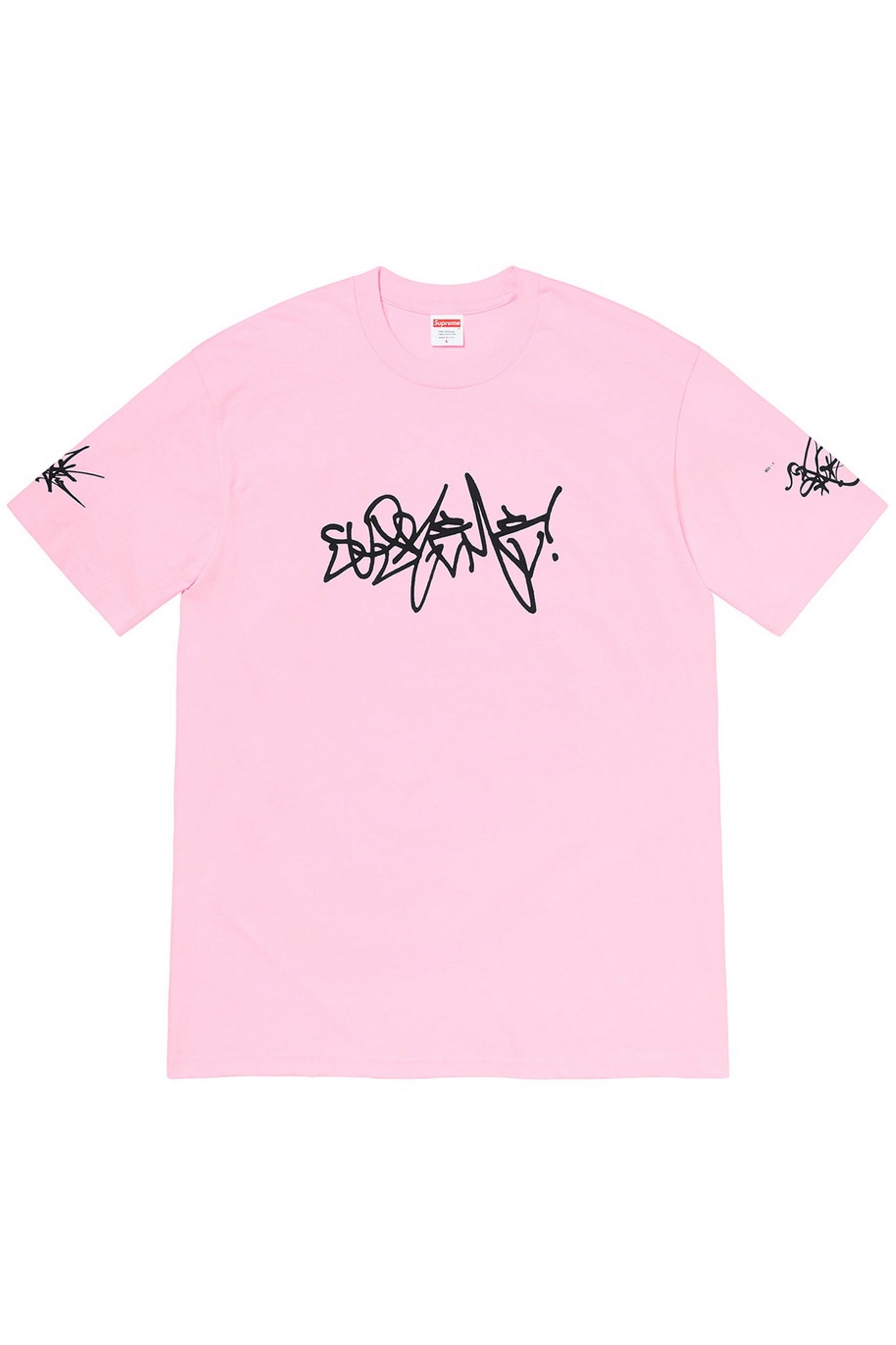 supreme group tee pink