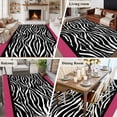 thumbnail image 6 of Zebra Printed Area Rug 6x9 Washable Rug Non Slip Modern Geometric Balck White Stripes Large Area Rug Soft Stainresistant Indoor Floor Carpet for Living Room Bedroom Home Office Dining Room Nursery, 6 of 7