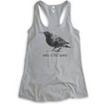 thumbnail image 1 of Bird Is The Word Tank Top, Ladies Racerback Tank Top, Bird Tank, Animal Tank, Animal Lover Tank, Heather Gray, Medium, 1 of 3