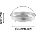 thumbnail image 3 of FYBTO Multifunctional All-In-One Pan Steamer Basket with Handle, Household Stainless Steel Draining Basket Fine Mesh Steam, Dishwasher Safe, Perfect for Steaming Vegetables, Easy Use (L-10IN)-0628, 3 of 5