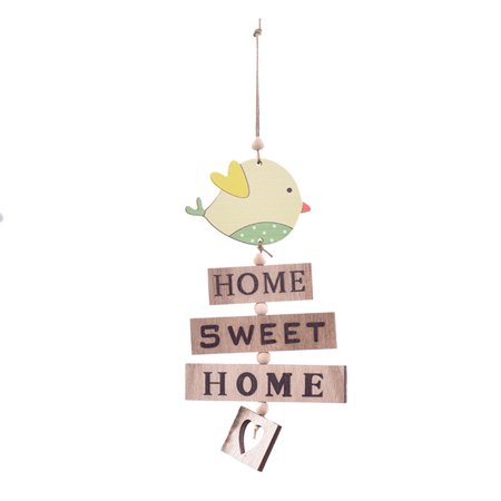 

Easter Pendant Anti-deformation No Odor Wooden Welcome Sign with Chick Festival Banquet Party Decor for Dorm