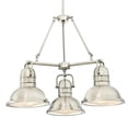 thumbnail image 5 of WestinghouseLighting 6333900 3 Light Boswell Indoor Chandelier - Brushed Nickel, 5 of 6